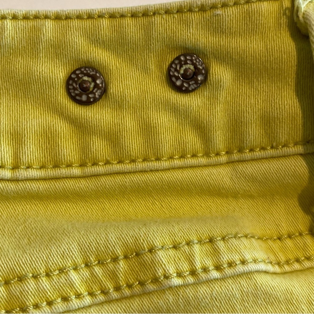 Cabi Womens Skinny Jeans Size 4 Citron Yellow Denim Stretch #5084 - Picture 5 of 7